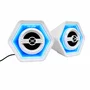 Caixa De Som Gamer 50W RGB Bluetooth Tomate MTS-3006 USB-C AUX Grave Potente