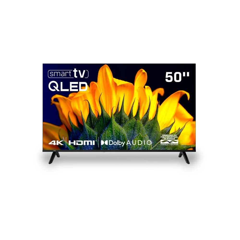 Smart Tv Hq QLED 50 " Hq-qLED50sm 4k Wi-fi Bluetooth, Dolby Audio, Apps, Netflix, Youtube E Prime Video, 3 HDMI Smart Tv Hq QLED 50 " Hq-qLED50sm 4k Wi-fi Bluetooth, Dolby Audio, Apps, Netflix, Youtube E Prime Video, 3 HDMI