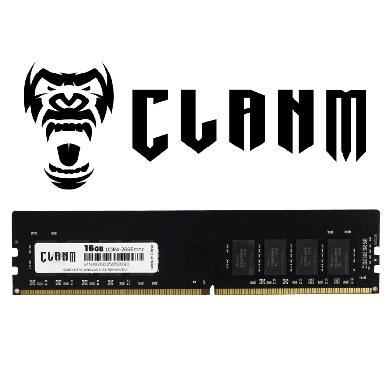 Memória Ram Clanm Ddr4 16gb 2666mhz C19 Dimm Gamer Para Desktop Memória Ram Clanm Ddr4 16gb 2666mhz C19 Dimm Gamer Para Desktop