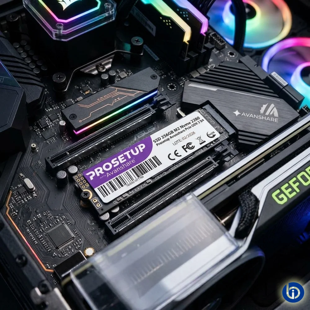 SSD 256gb M2 Nvme 2280 Prosetup Avanshare PCie Gen 3 X4 Leitura 1700mb/s Gravacao 1100mb/s SSD 256gb M2 Nvme 2280 Prosetup Avanshare PCie Gen 3 X4 Leitura 1700mb/s Gravacao 1100mb/s
