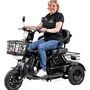 Triciclo Elétrico Power 600w Cadeira Recarregável Adulto Cor:preto