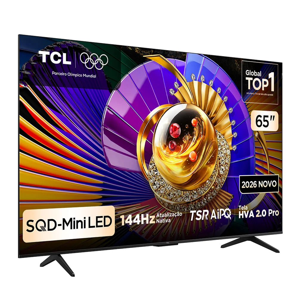 Smart Tv 4k Tcl Top Premium Sqd-mini LED 65” " Processador Aipq Pro, Dolby Vision, 144hz, Google Tv - 65c7l - Bivolt