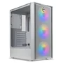 Gabinete Gamer Mancer Narok V2 Rainbow 3 Fans Midtower Lateral De Vidro Branco - Mcr-nrkwh-v2
