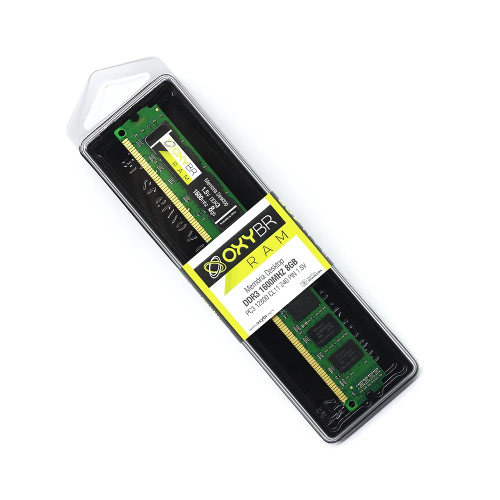 Memória Oxy, 8GB, 1600MHz, DDR3 Memória Oxy, 8GB, 1600MHz, DDR3