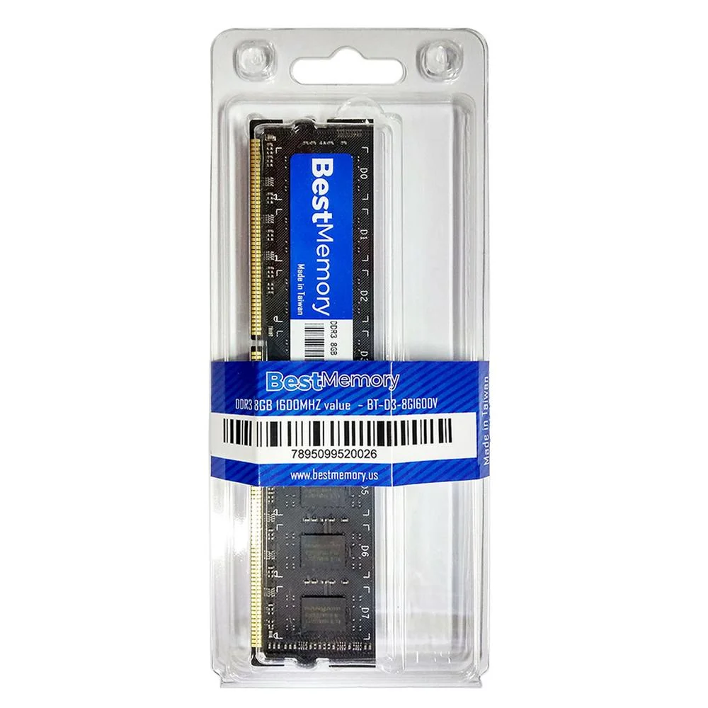 Memória Best Memory, 8GB, 1600MHz, DDR3, Para PC - BT D3 8G1600V