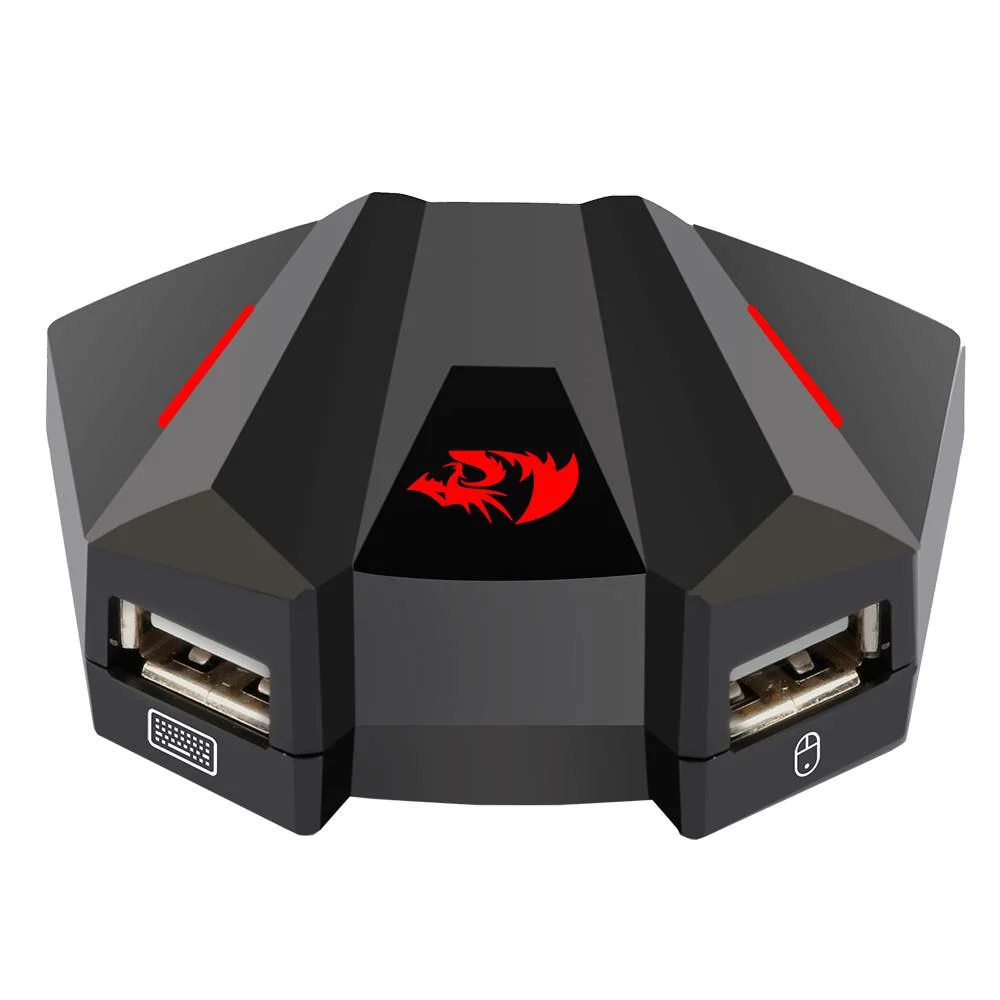 Adaptador de Teclado e Mouse Redragon Vulcan, Para Console Xbox One, PS4, Nintendo Switch, PS3 - GA-250