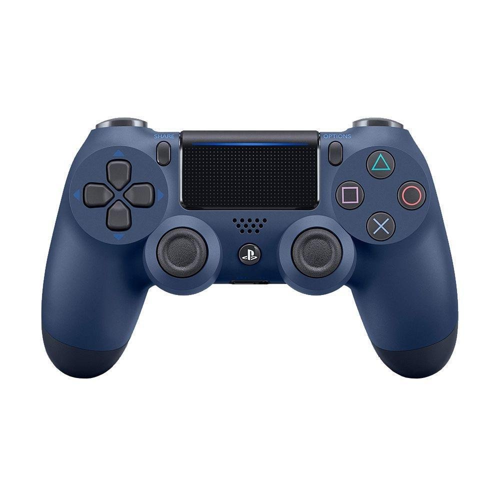 Controle Sony Dualshock 4, Sem fio, LED Frontal, PS4, Midnight Blue Controle Sony Dualshock 4, Sem fio, LED Frontal, PS4, Midnight Blue