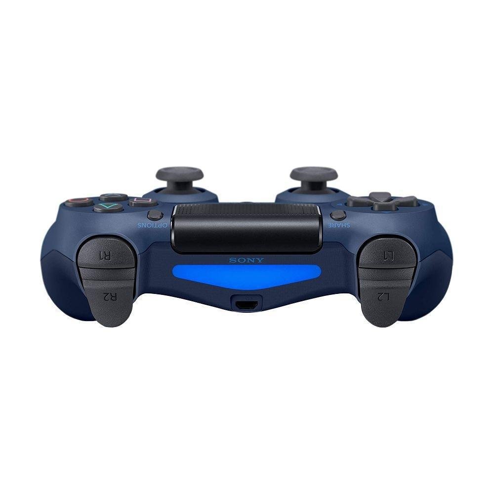 Controle Sony Dualshock 4, Sem fio, LED Frontal, PS4, Midnight Blue Controle Sony Dualshock 4, Sem fio, LED Frontal, PS4, Midnight Blue