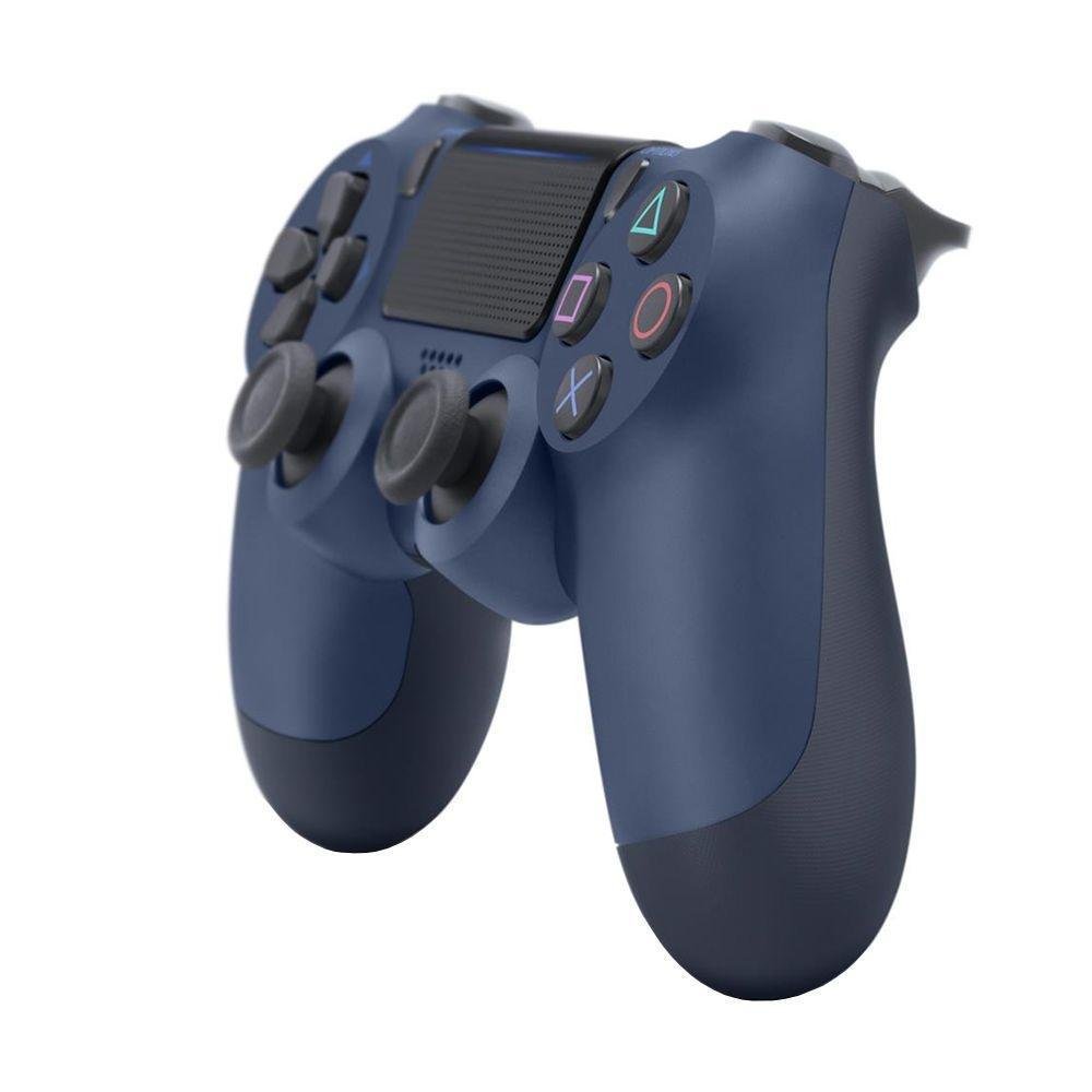 Controle Sony Dualshock 4, Sem fio, LED Frontal, PS4, Midnight Blue Controle Sony Dualshock 4, Sem fio, LED Frontal, PS4, Midnight Blue