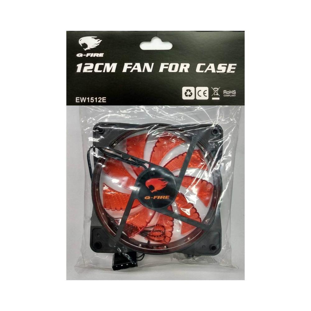 Cooler FAN G-Fire, 120mm, Vermelho - EW1512E Cooler FAN G-Fire, 120mm, Vermelho - EW1512E