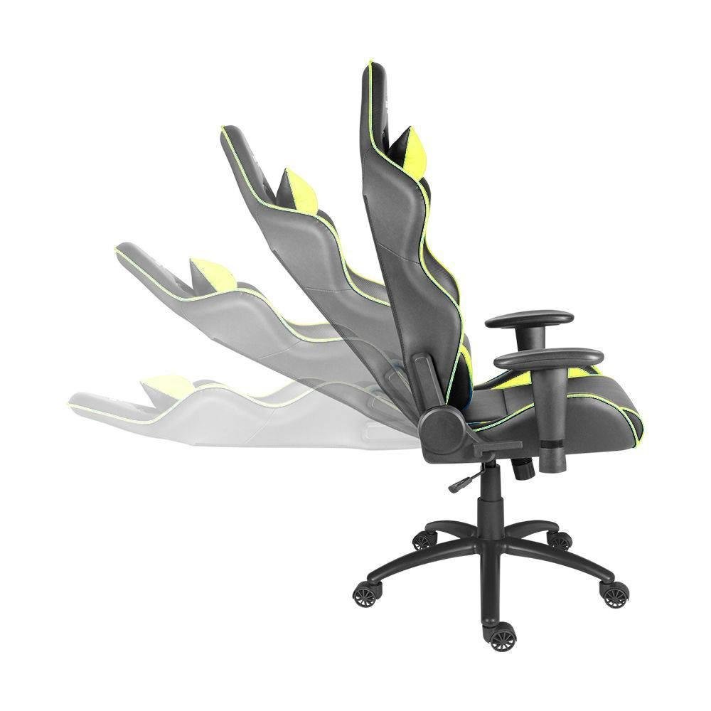 Cadeira Gamer Bela MoobX GT Racer Profissional, Preto/Amarelo Cadeira Gamer Bela MoobX GT Racer Profissional, Preto/Amarelo