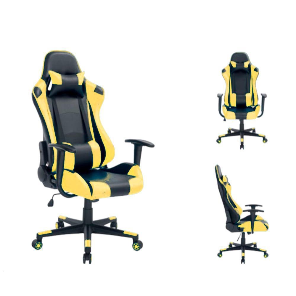 Cadeira Gamer Bela MoobX GT Racer Profissional, Preto/Amarelo Cadeira Gamer Bela MoobX GT Racer Profissional, Preto/Amarelo