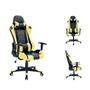 Cadeira Gamer Bela MoobX GT Racer Profissional, Preto/Amarelo