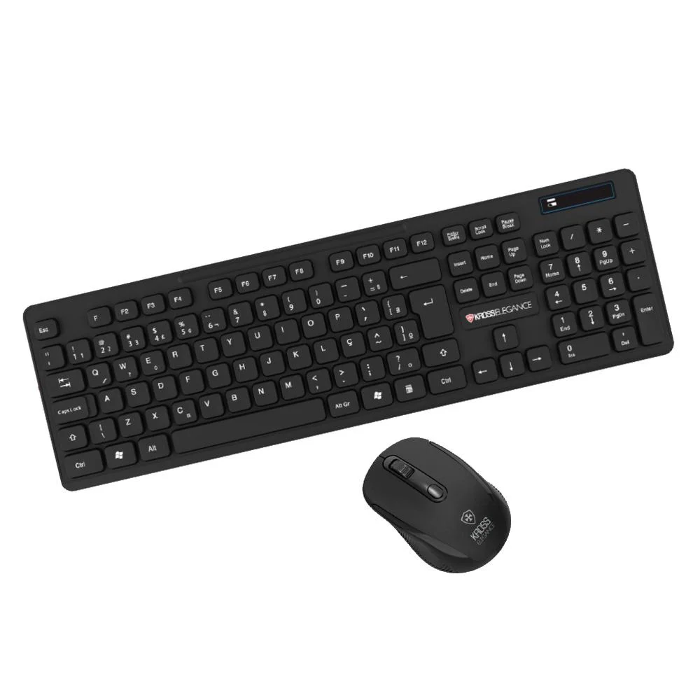 Kit Teclado e Mouse sem fio Kross Elegance