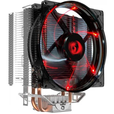 Cooler Para Processador C Heatpipe Led Vermelho