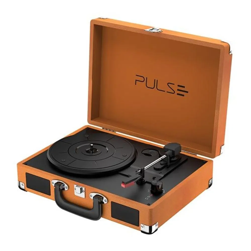 Toca Discos Multi Berry Retrô Suitcase, Bluetooth, USB, Função Auto-Stop - SP364 Toca Discos Multi Berry Retrô Suitcase, Bluetooth, USB, Função Auto-Stop - SP364