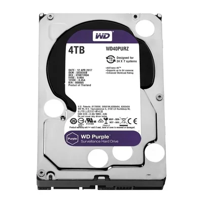 WD Purple 4TB HDD「WD40PURZ」2台セット HD WD Purple Surveillance 4TB 35 SATA KaBuM
