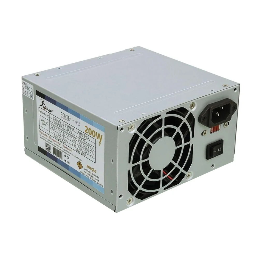 Fonte Knup ATX, 200W, 12V, 24 Pinos - KP-517 Fonte Knup ATX, 200W, 12V, 24 Pinos - KP-517