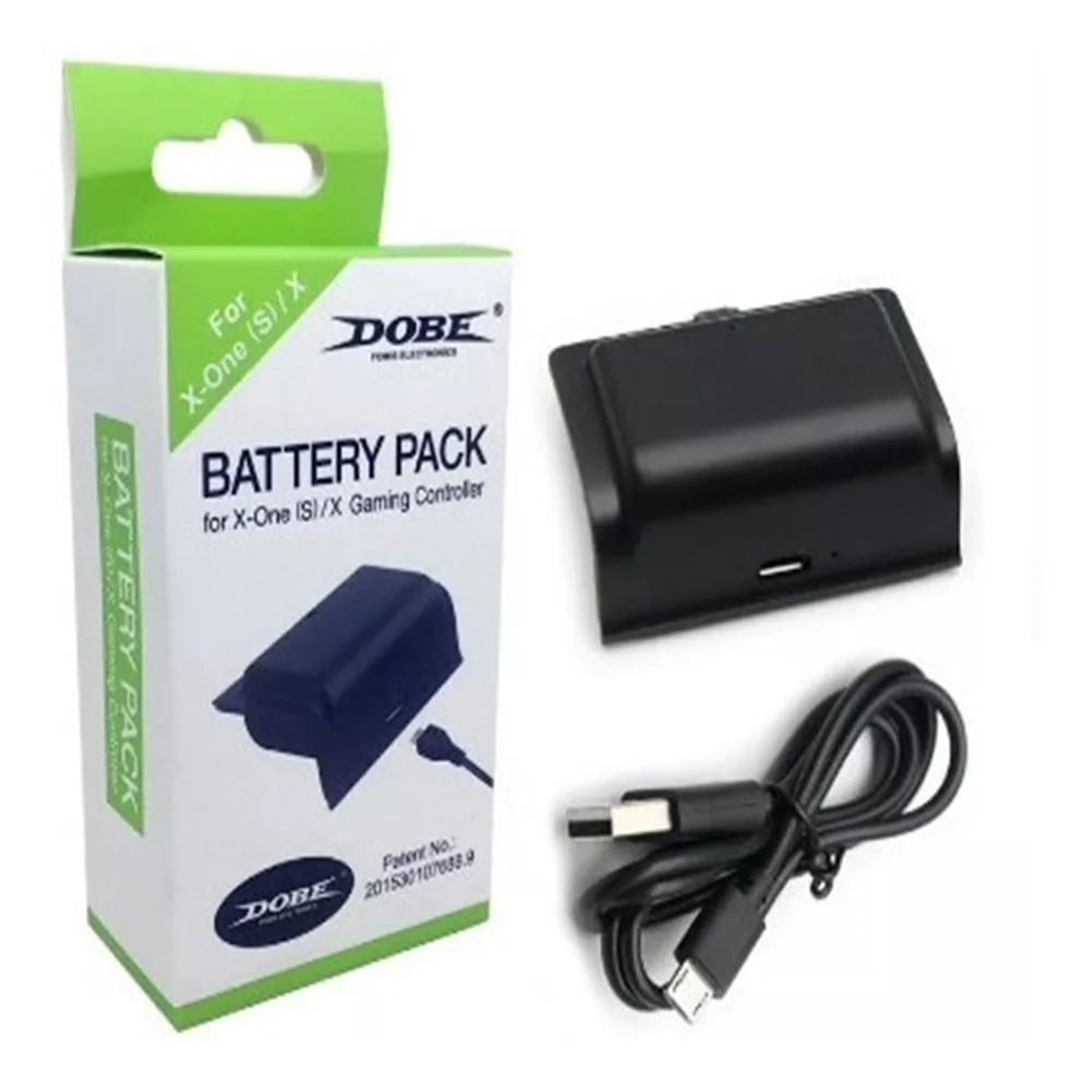 Kit com 2 Baterias Recarregáveis Charger, Preto P/ Xbox One (s)/x