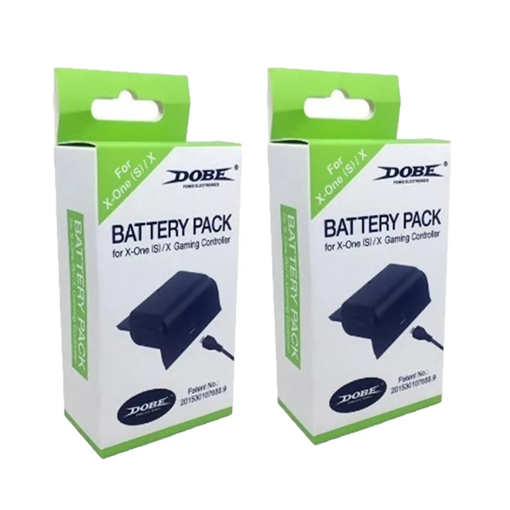 Kit com 2 Baterias Recarregáveis Charger, Preto P/ Xbox One (s)/x