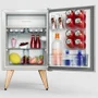 Frigobar Brastemp Retrô, 76 Litros, 127V, Ice White, Controle Automático De Temperatura - Bra08bb