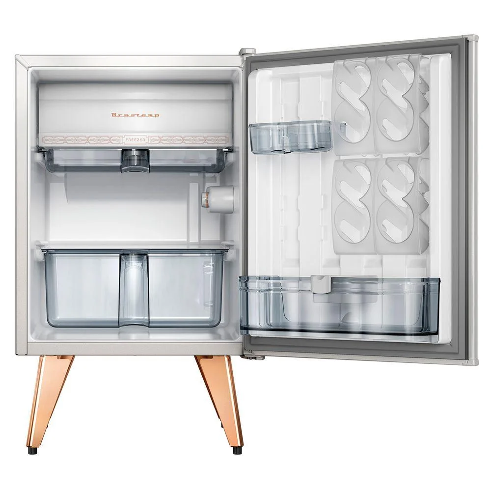 Frigobar Brastemp Retrô, 76 Litros, 127V, Ice White, Controle Automático De Temperatura - Bra08bb Frigobar Brastemp Retrô, 76 Litros, 127V, Ice White, Controle Automático De Temperatura - Bra08bb