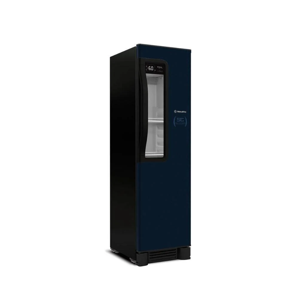 Cervejeira Vertical Metalfrio Beer Maxx 300, com Porta Glass Viewer, 287L, Azul Grafite, 220V - Vn28tp Cervejeira Vertical Metalfrio Beer Maxx 300, com Porta Glass Viewer, 287L, Azul Grafite, 220V - Vn28tp