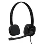 Headset Logitech Stereo, com Fio, Analógico, 3.5mm, Preto - H151