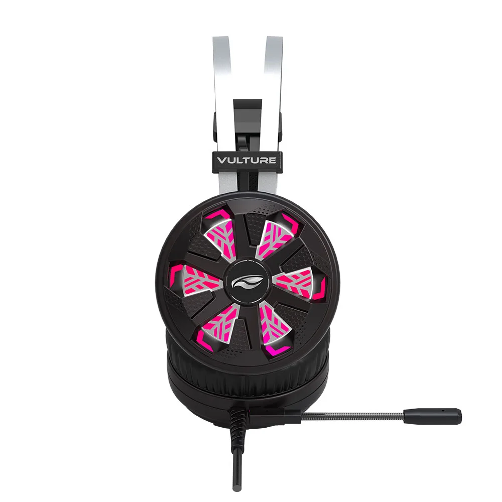 Headset Gamer C3tech Vulture 50mm USB Preto KaBuM