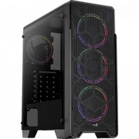 Gabinete Gamer, Mid Tower, Aerocool, Ore Saturn, ATX, FRGB, Preto