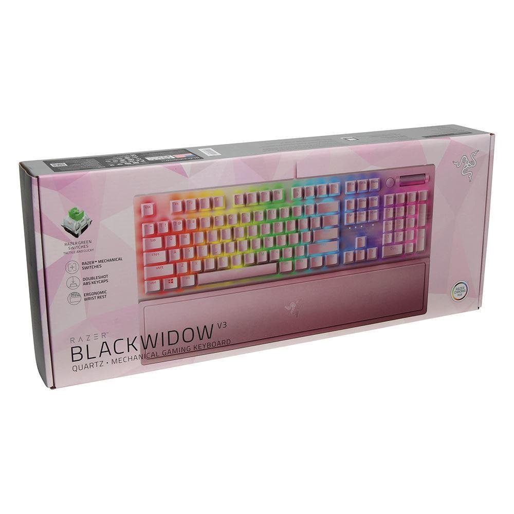 Teclado Gamer Razer Blackwidow V3 Quartz Kabum