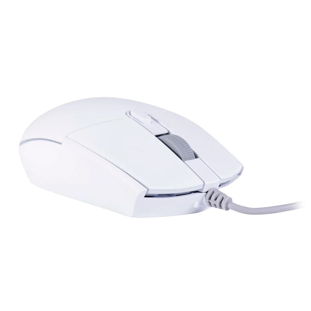 Mouse Gamer OEX Orium MS323 Branco USB 3200 DPI LED Rainbow 6 Botões