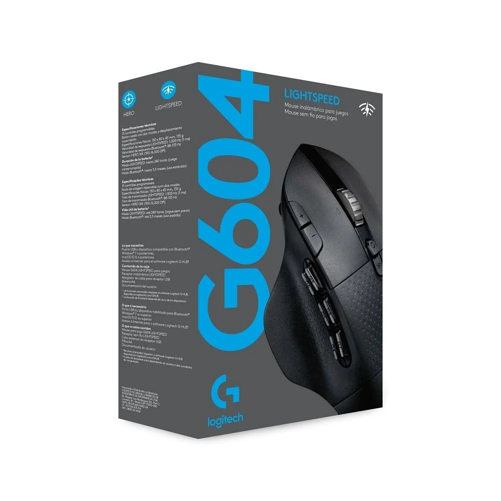 Mouse Gamer Logitech G604 Wireless Kabum