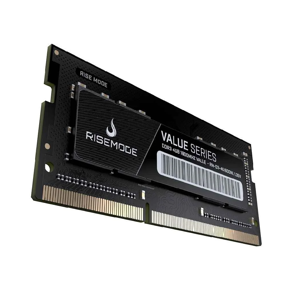 Memória Notebook Rise Mode Value Series 4GB DDR3 1600MHz - RM-D3-4G1600NL Memória Notebook Rise Mode Value Series 4GB DDR3 1600MHz - RM-D3-4G1600NL