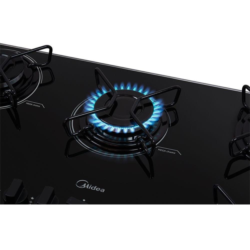 Cooktop A Gás Com Mesa De Vidro Midea 5 Queimadores Bivolt Md-gv50aapb. Cooktop A Gás Com Mesa De Vidro Midea 5 Queimadores Bivolt Md-gv50aapb.