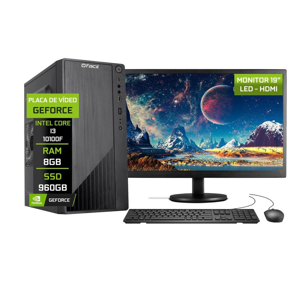 Computador Completo Fácil Intel Core I3 Kabum