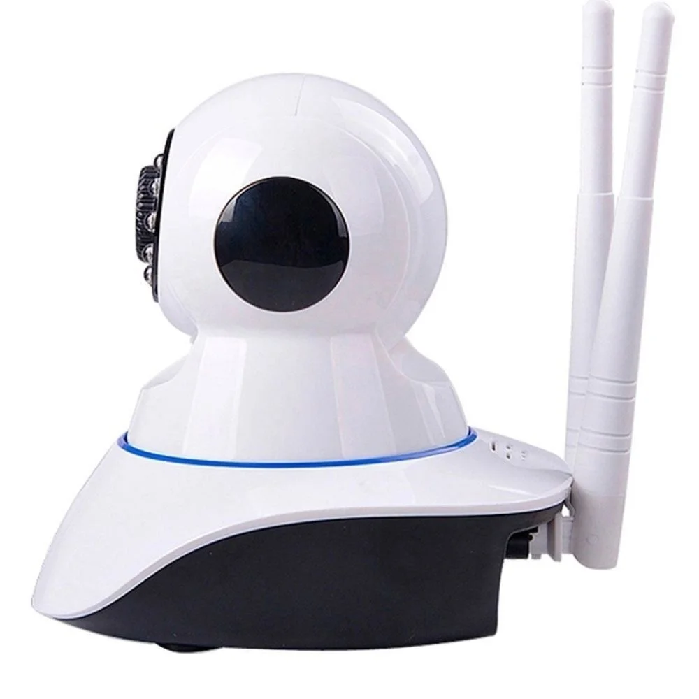 Câmera Segurança Ip Hd 720p Sem Fio Wifi P2 Áudio Cartão Sd