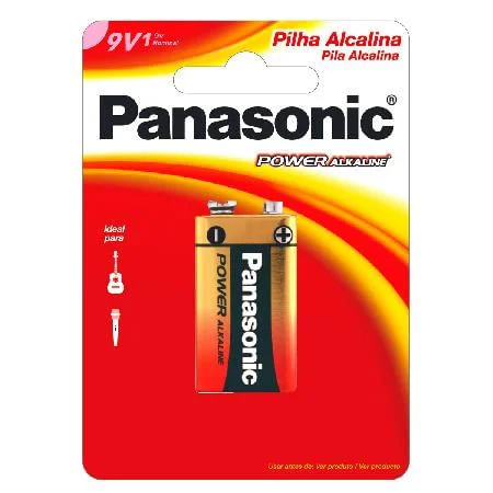 Bateria Panasonic Alcalina 9v 6lf22xab1b24 KaBuM