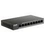 Switch Poe 8 Portas D-link 10/100 Para Vigilância Até 250 Metros 92w Gigabit Uplink - Dss-100e-9p