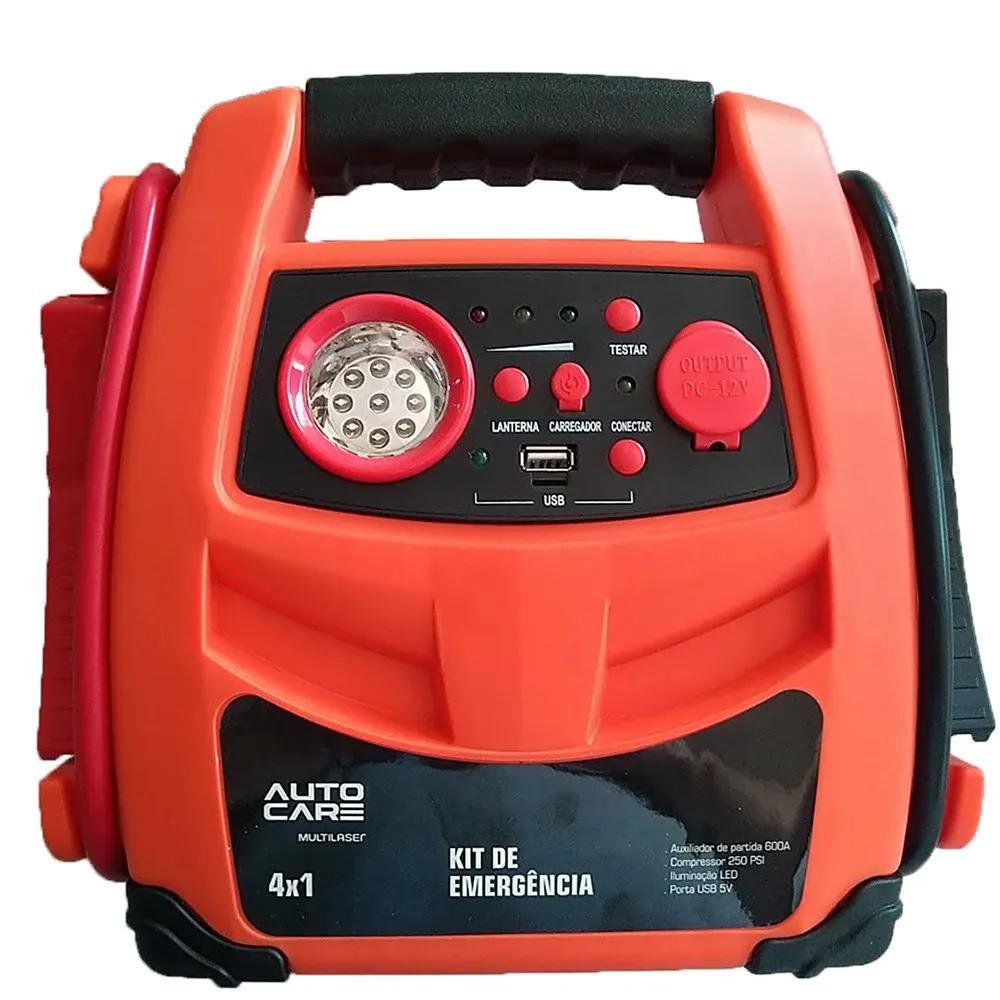 Kit Emergencial 4 Em 1 para Auto Multi Au621 Kit Emergencial 4 Em 1 para Auto Multi Au621