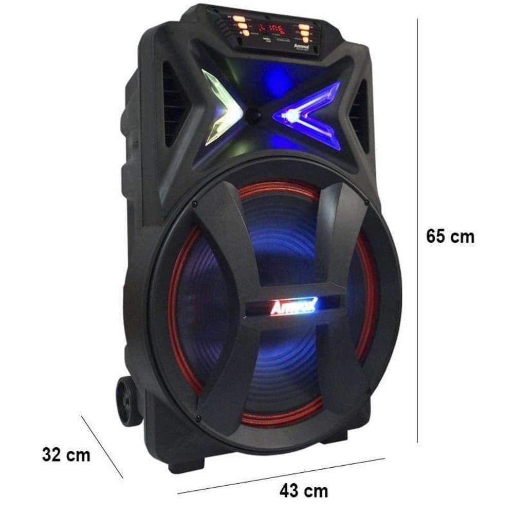 Caixa Amplificada Amvox Aca 700 Pancado 700w 02