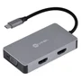 Hub Usb Tipo c / Type c 5 Em 1 Com 2 Hdmi + Vga + Usb 3.0 + Power Delivery (pd) 60w - Hc-5vga