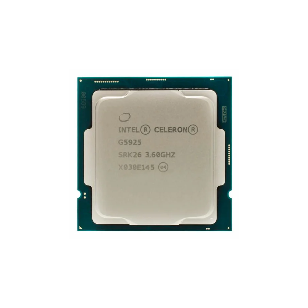 Processador Intel Celeron G5925 10ª Geração, 3.6GHz, Cache 4MB, LGA 1200 - BX80701G5925 Processador Intel Celeron G5925 10ª Geração, 3.6GHz, Cache 4MB, LGA 1200 - BX80701G5925