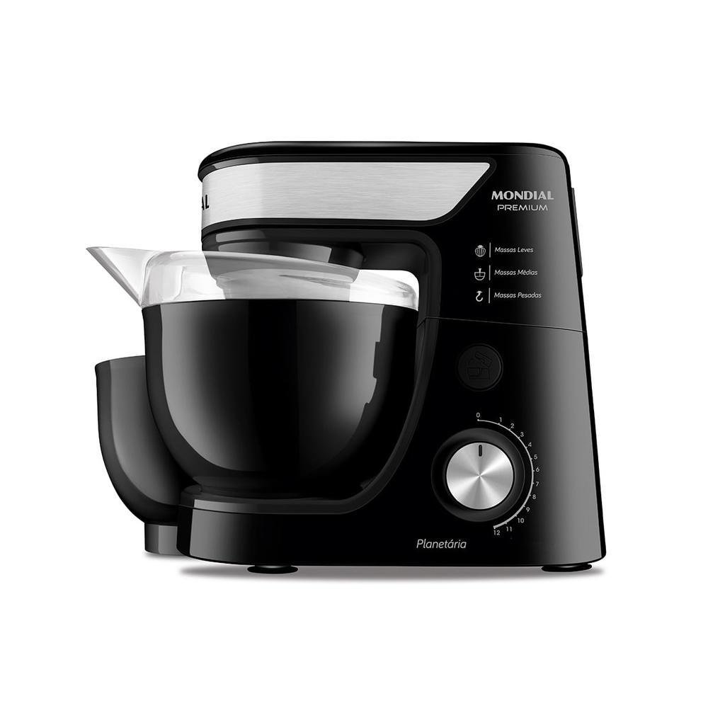 Batedeira Planetária Mondial Premium 4,5l 700w Bp-01p-b - 220v Preto Batedeira Planetária Mondial Premium 4,5l 700w Bp-01p-b - 220v Preto
