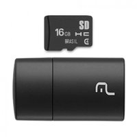 Kit 2 em 1 Leitor USB e Cartão de Memória Micro SD 16GB Multi