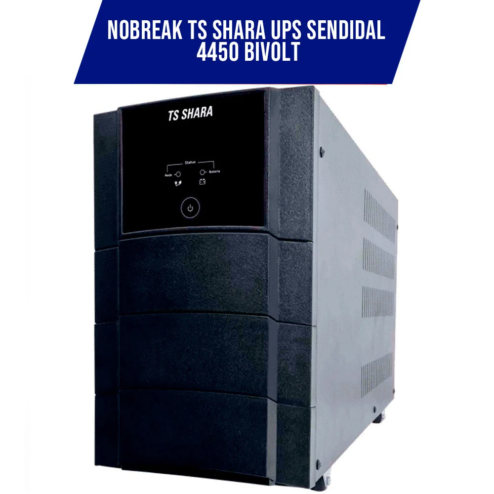 Nobreak TS Shara UPS Senoidal Universal, 3200VA, 2 Baterias Internas, Entrada Bivolt Automática, Senoidal, Indicador LED, USB - 4450 Nobreak TS Shara UPS Senoidal Universal, 3200VA, 2 Baterias Internas, Entrada Bivolt Automática, Senoidal, Indicador LED, USB - 4450