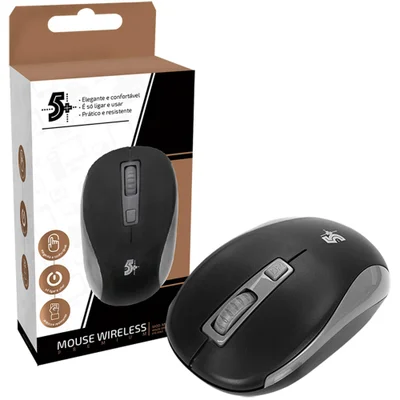 Mouse Sem Fio 5 Office Premium 0150060 KaBuM