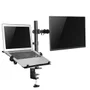 Suporte De Mesa Central Suportes Tm22nb Duplo Para Monitor E Notebook