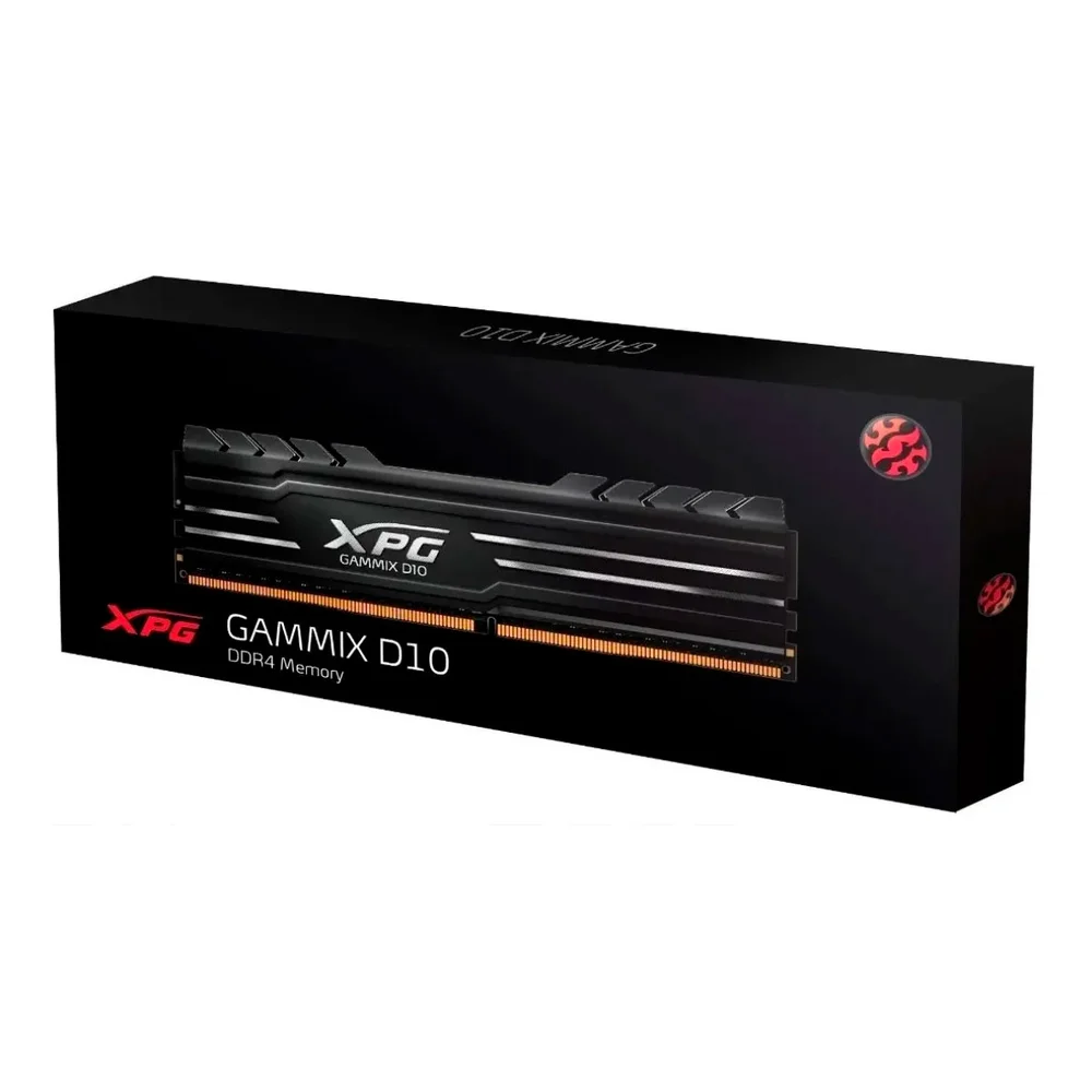 Memória ADATA XPG D10, 8GB, 3000MHz, DDR4, CL16, DIMM Memória ADATA XPG D10, 8GB, 3000MHz, DDR4, CL16, DIMM