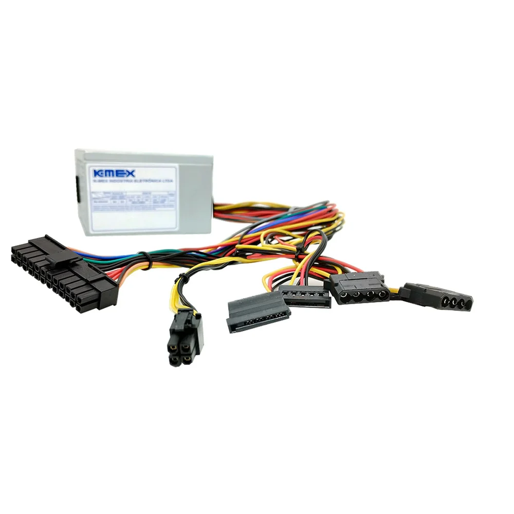 Fonte K-Mex Mini, 200W, Conector De Energia Em L - PB-200CNF Fonte K-Mex Mini, 200W, Conector De Energia Em L - PB-200CNF
